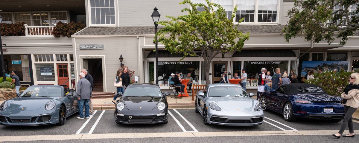 Four Porsches